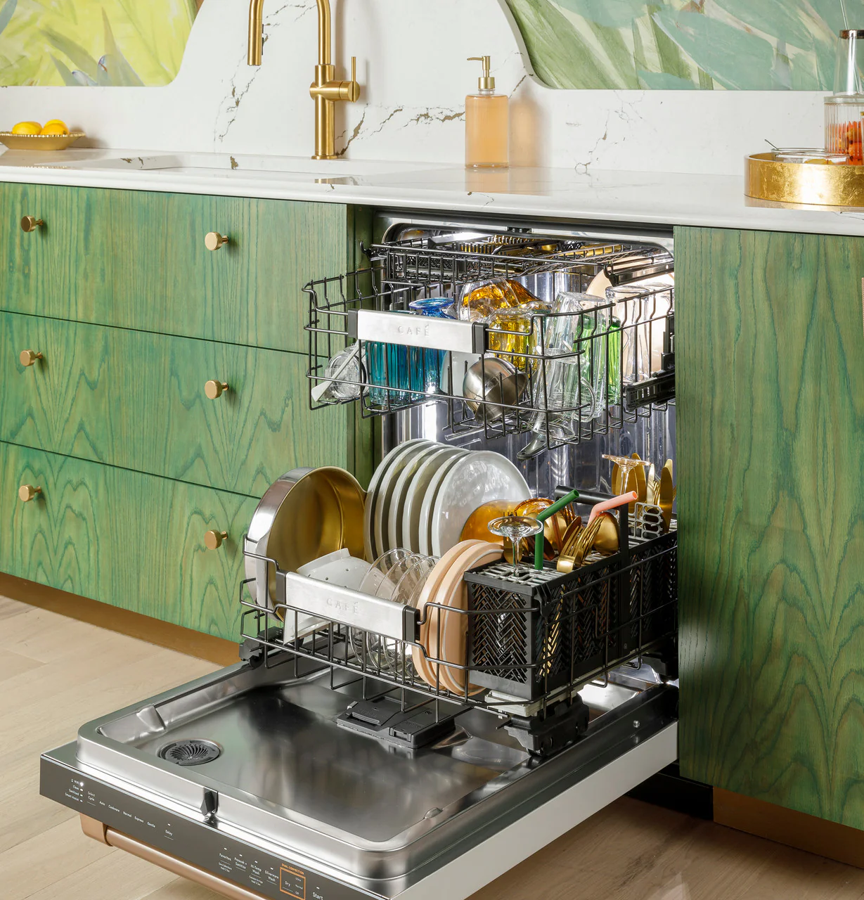 CAFÉ™ CustomFit ENERGY STAR Stainless Interior Smart Dishwasher with Ultra Wash Top Rack and Dual Convection Ultra Dry, LED Lights, 39 dBA - Image 9