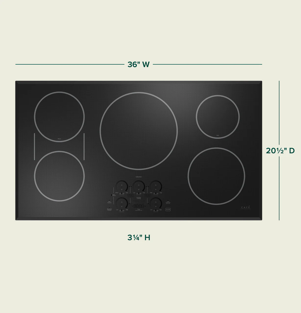 CAFÉ™ Series ENERGY STAR® 36" Built-In Touch Control Induction Cooktop - Image 4