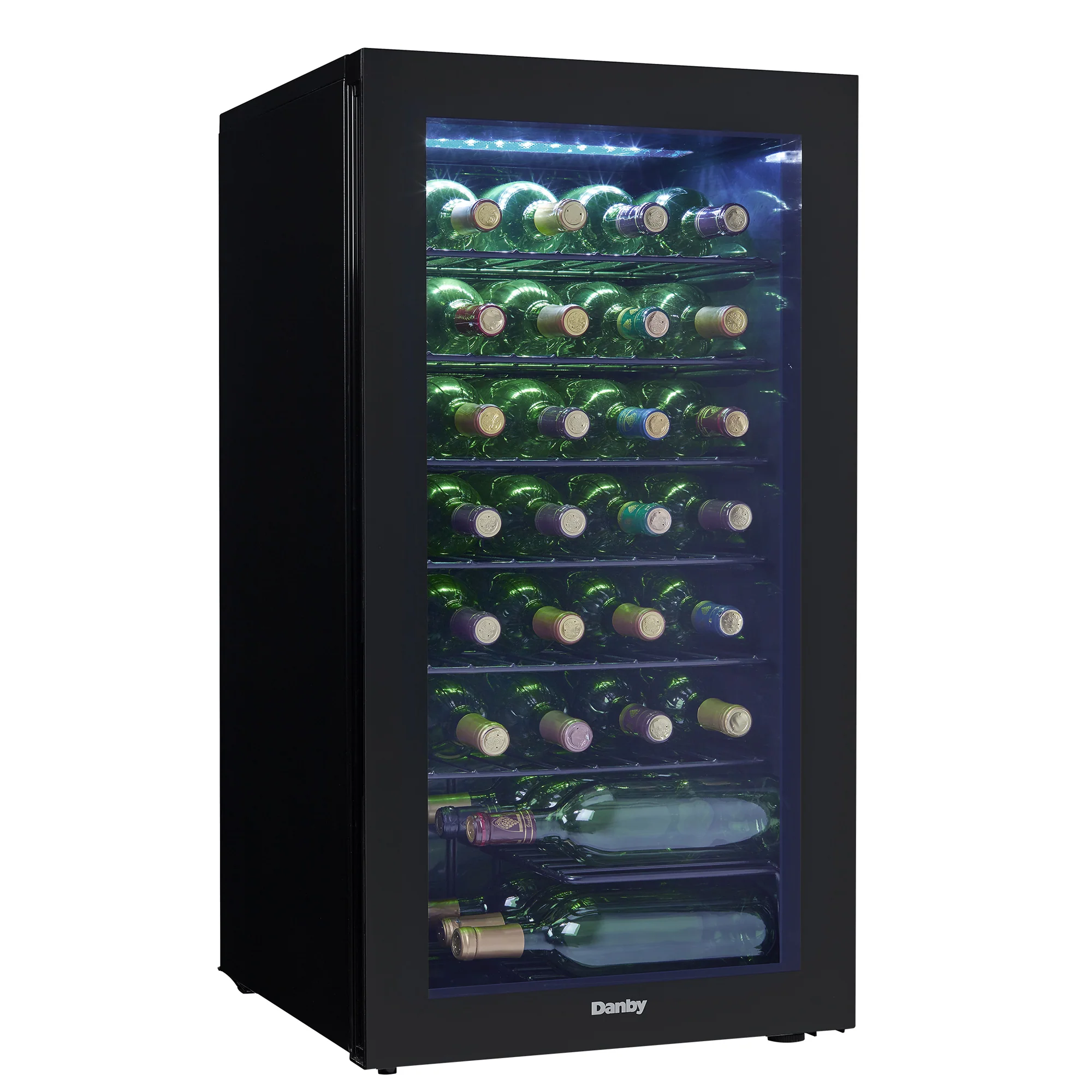Danby 36 Bottle Free-Standing Wine Cooler in Black - Image 3
