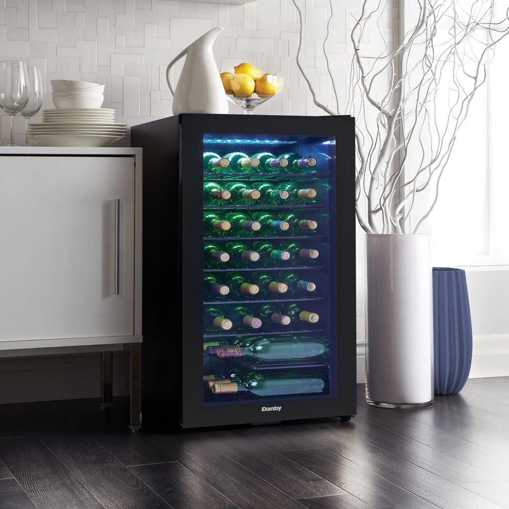 Danby 36 Bottle Free-Standing Wine Cooler in Black - Image 5