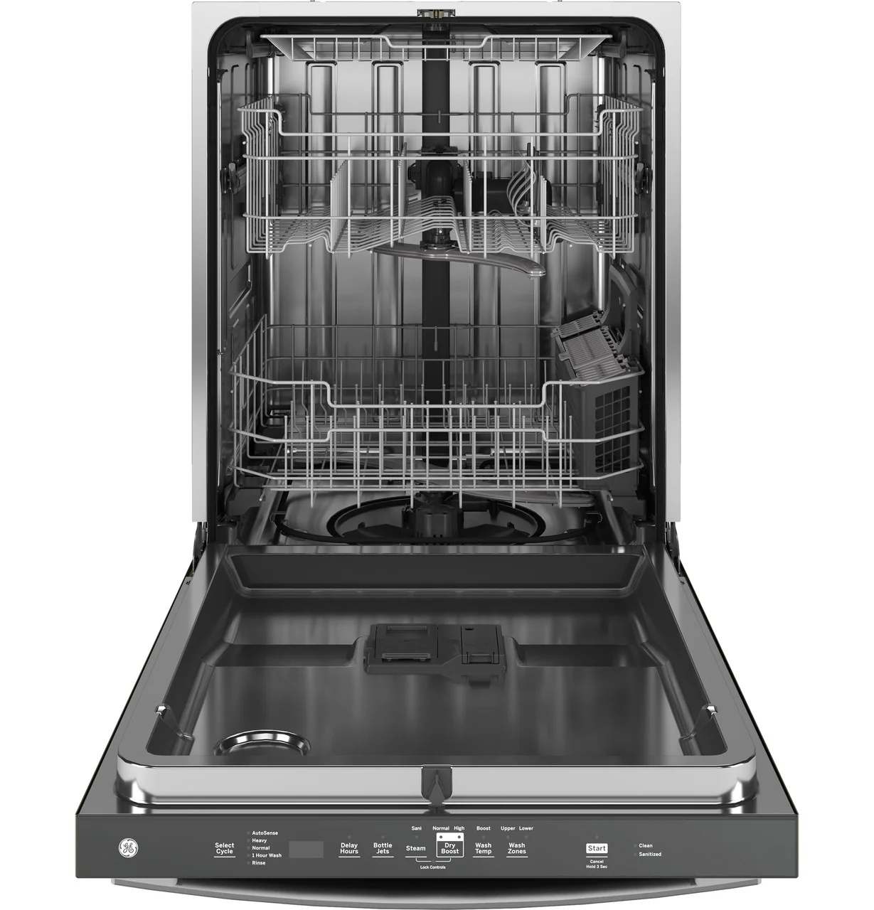 GE® ENERGY STAR® Fingerprint Resistant Top Control with Stainless Steel Interior Dishwasher with Sanitize Cycle - Image 3