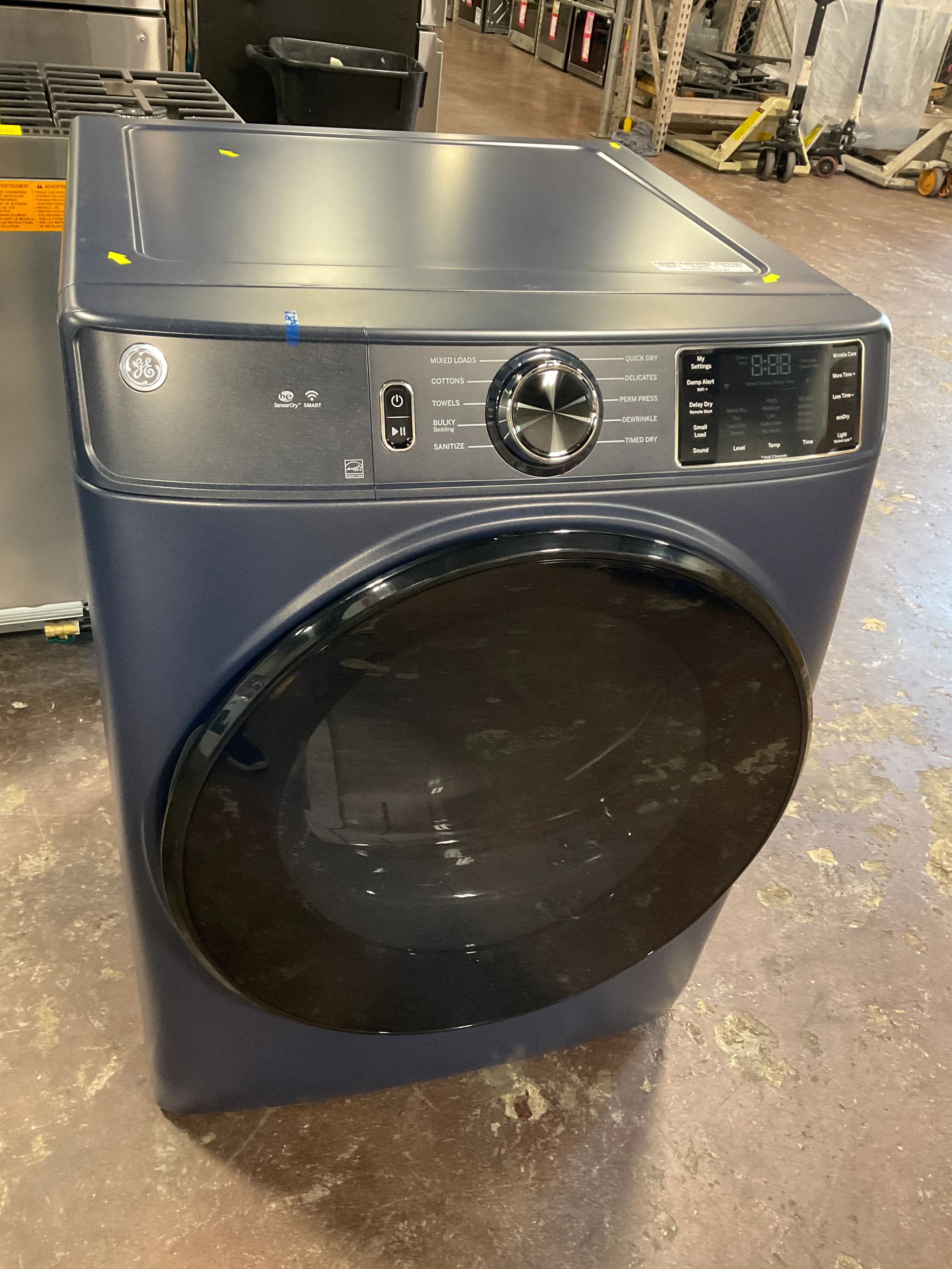 GE GE® ENERGY STAR® 7.8 cu. ft. Capacity Smart Front Load Electric Dryer with Sanitize Cycle - Image 9