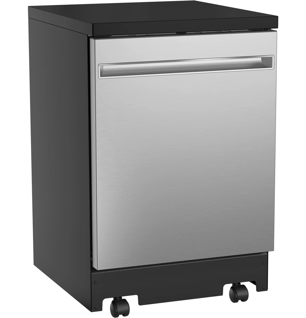 GE® ENERGY STAR® 24" Stainless Steel Interior Portable Dishwasher with Sanitize Cycle - Image 3