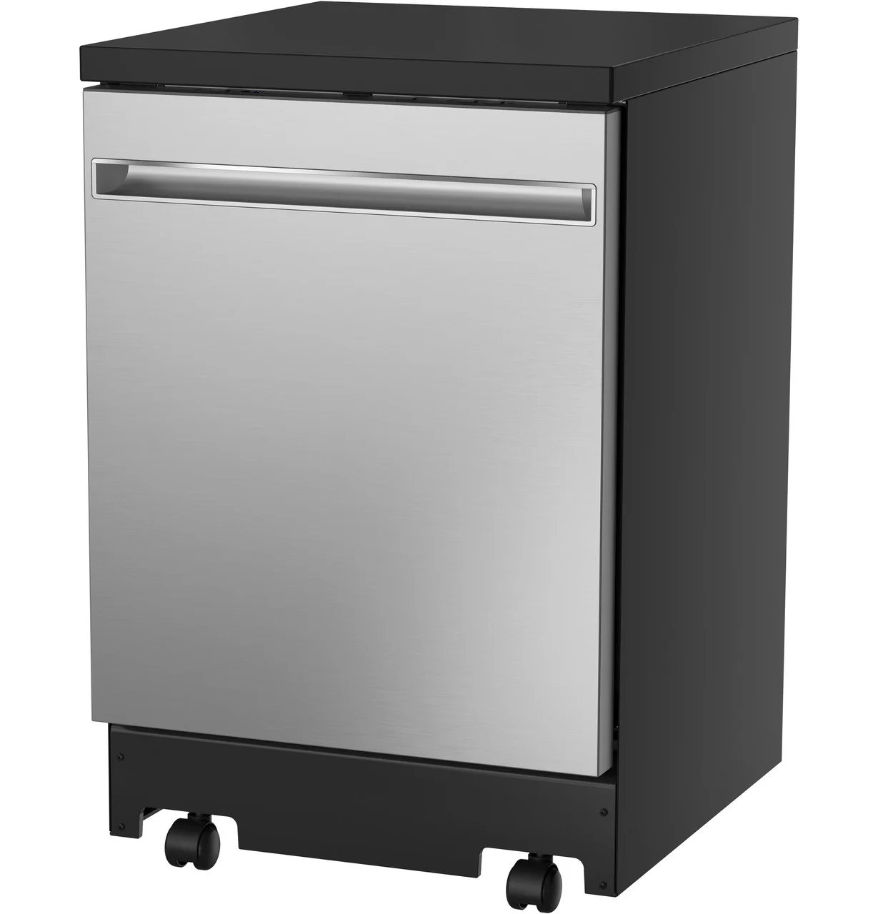 GE® ENERGY STAR® 24" Stainless Steel Interior Portable Dishwasher with Sanitize Cycle - Image 4