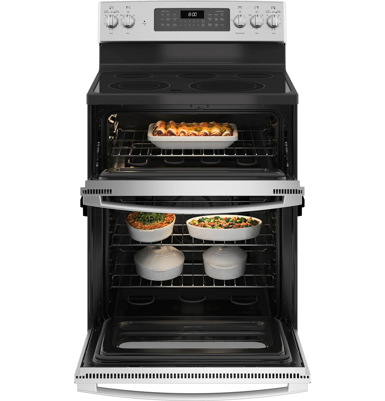 GE 30" Free-Standing Electric Double Oven Convection Range - Image 3