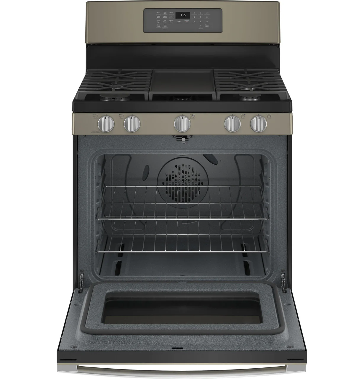 GE® 30" Free-Standing Gas Convection Range with No Preheat Air Fry - Image 3