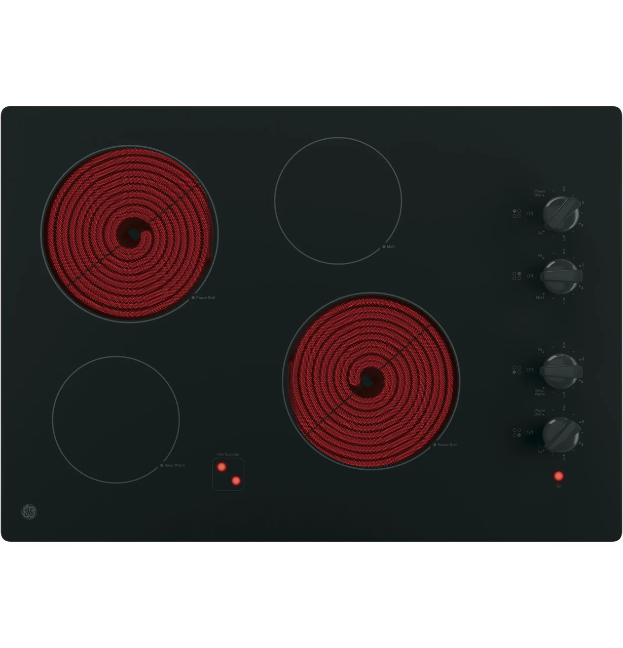 GE® 30" Built-In Knob Control Electric Cooktop - Image 3