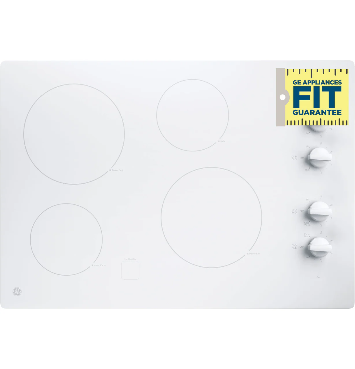 GE® 30" Built-In Knob Control Electric Cooktop - Image 4