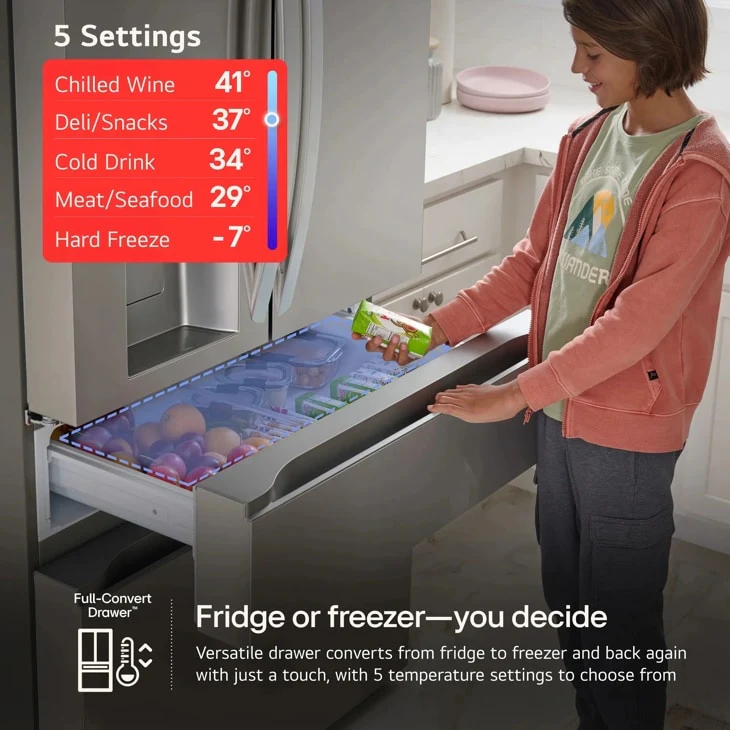 30 cu. ft. Smart Refrigerator with Craft Ice™ - Image 3