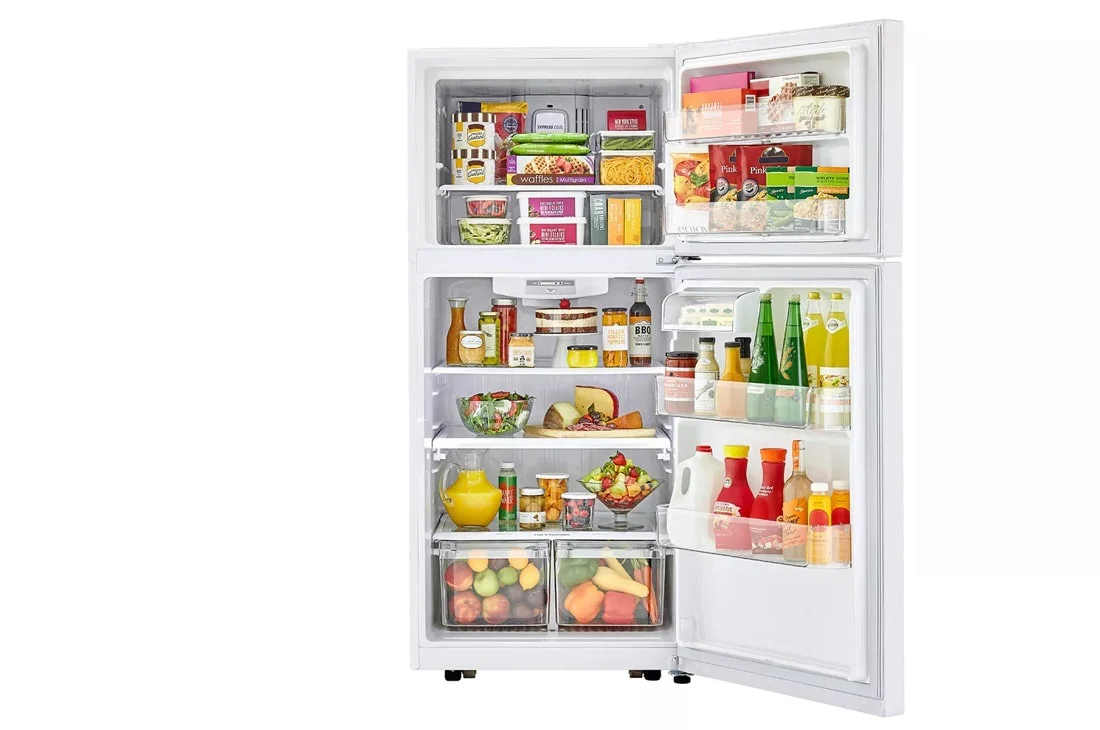LG 30-inch Wide Top Freezer Refrigerator - 20 cu. ft. - LTCS20020W - Image 10