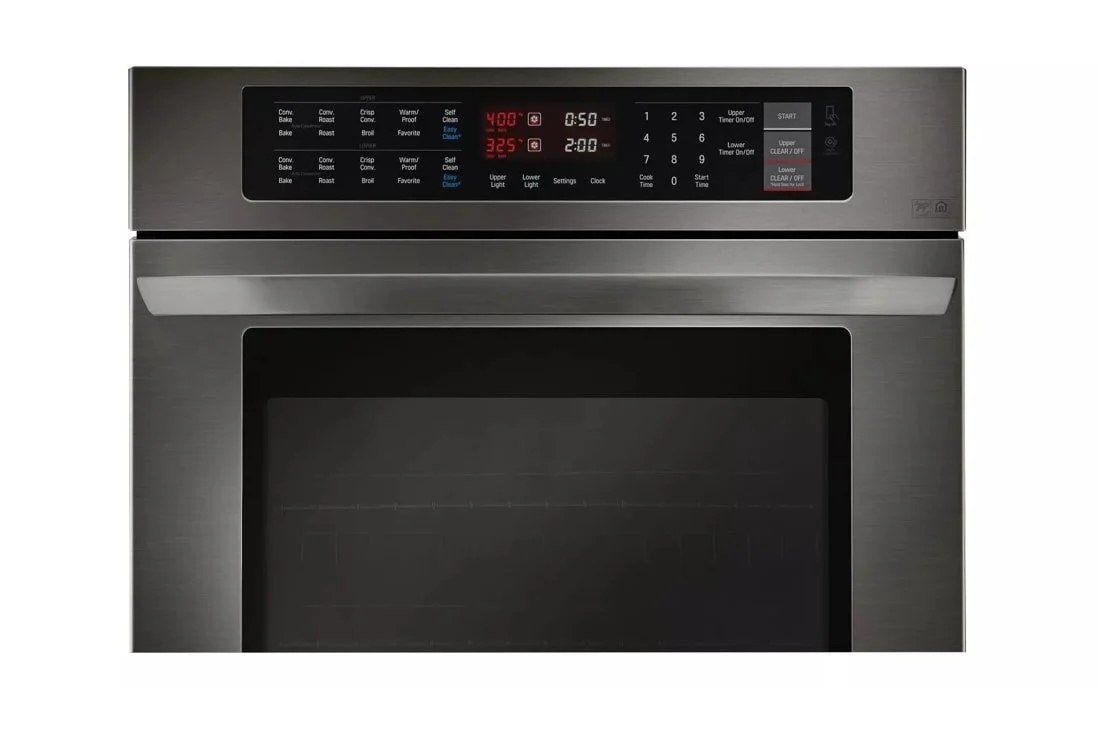 LG Black Stainless Steel Series 9.4 cu. ft Total Capacity Double Wall Oven - Image 3