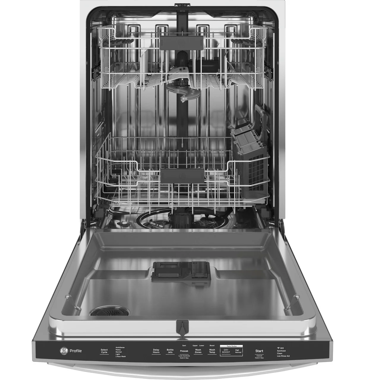 GE Profile™ ENERGY STAR® Fingerprint Resistant Top Control with Stainless Steel Interior Dishwasher with Sanitize Cycle & Twin Turbo Dry Boost - Image 4