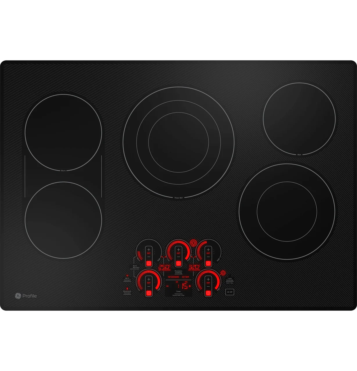 GE Profile™ 30" Built-In Touch Control Electric Cooktop - Image 3