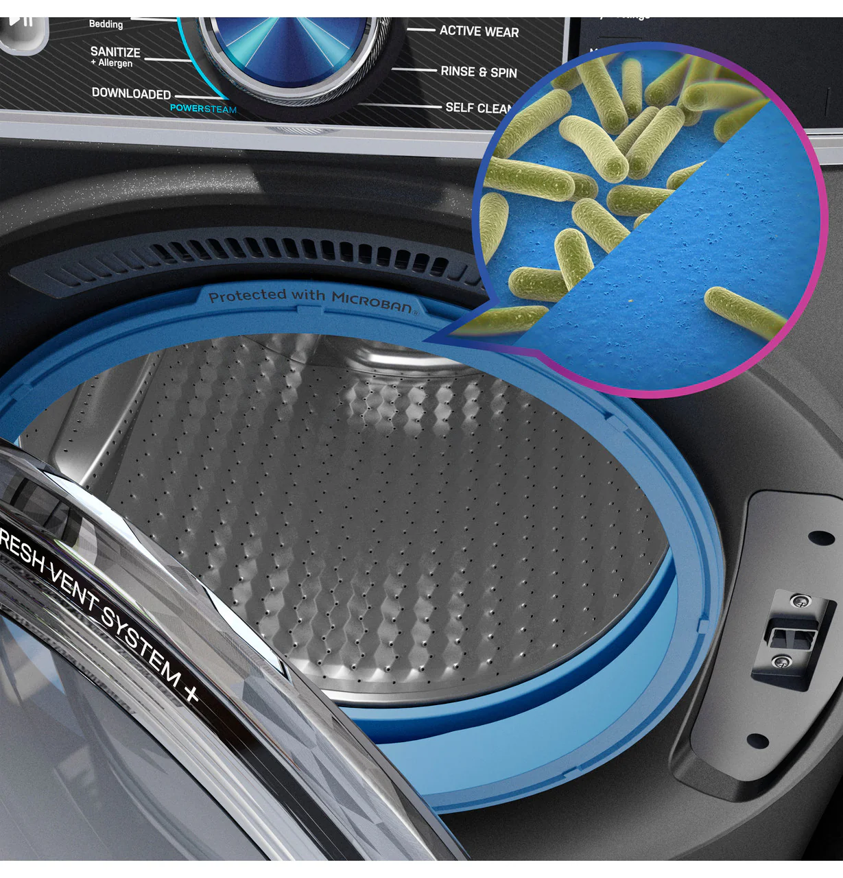 GE Profile™ 5.3 cu. ft. Capacity Smart Front Load ENERGY STAR® Washer with UltraFresh™ Vent System+ with OdorBlock™ - Image 4