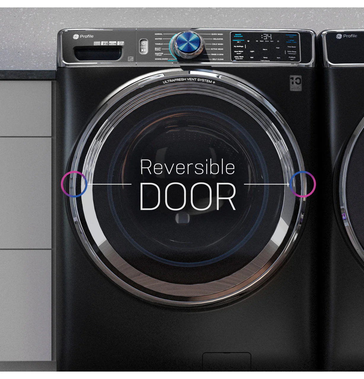 GE Profile™ 5.3 cu. ft. Capacity Smart Front Load ENERGY STAR® Washer with UltraFresh™ Vent System+ with OdorBlock™ - Image 5