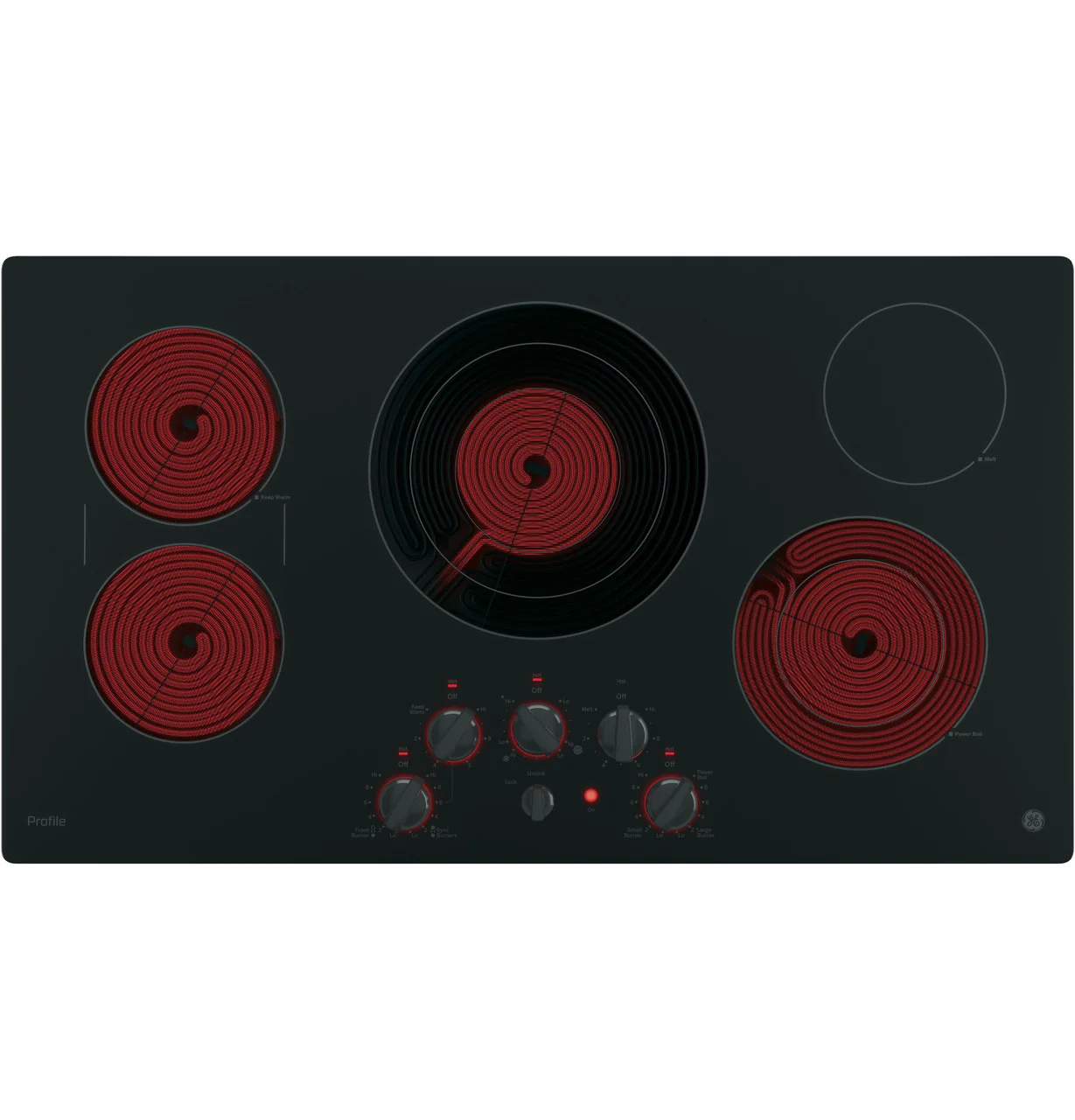 GE Profile™ 36" Built-In Knob Control Cooktop - Image 3