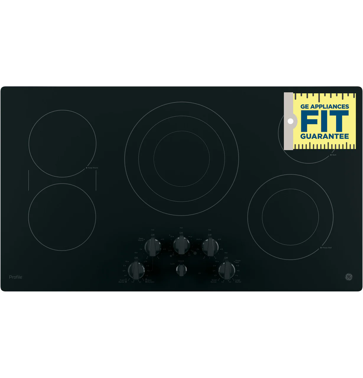 GE Profile™ 36" Built-In Knob Control Cooktop - Image 4
