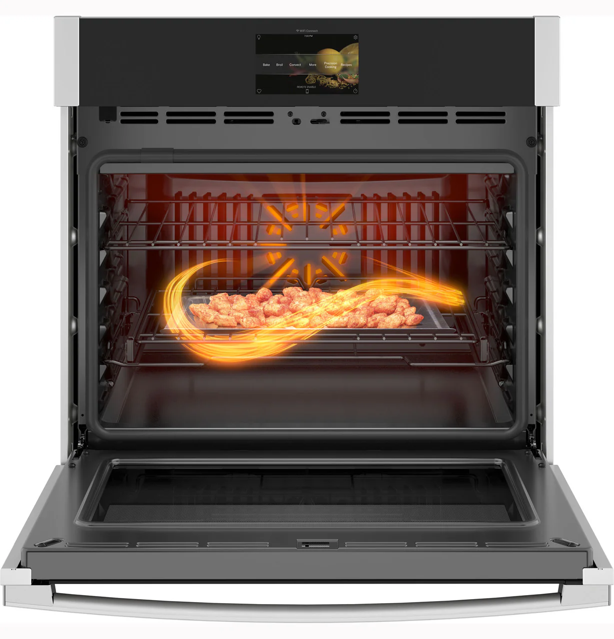 GE Profile™ 30" Smart Built-In Convection Single Wall Oven with No Preheat Air Fry and Precision Cooking - Image 5
